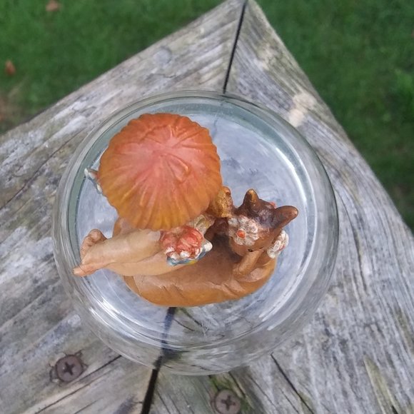 Vintage wood carving Anri Italy by artist Ferrandiz Nature's child with rabbit - Picture 7 of 16